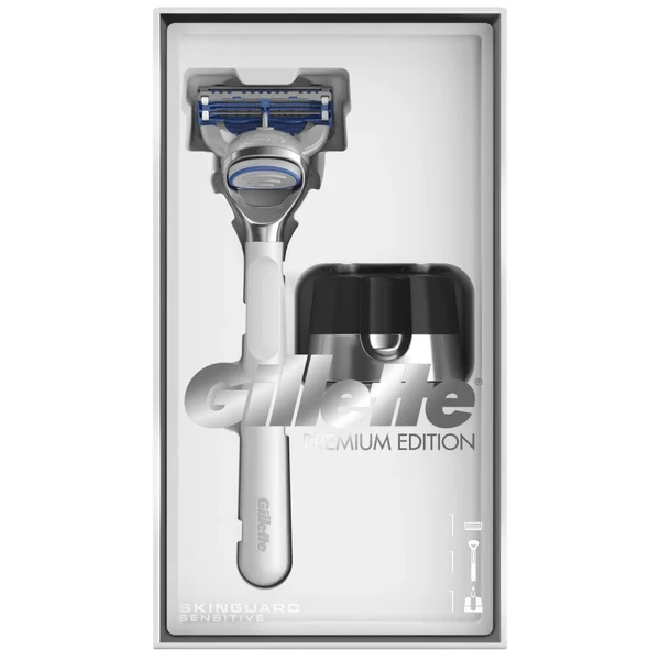 Gillette SkinGuard Sensitive Razor Gift Set - White Premium Edition