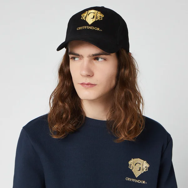 Harry Potter Gryffindor Embroidered Cap - Black