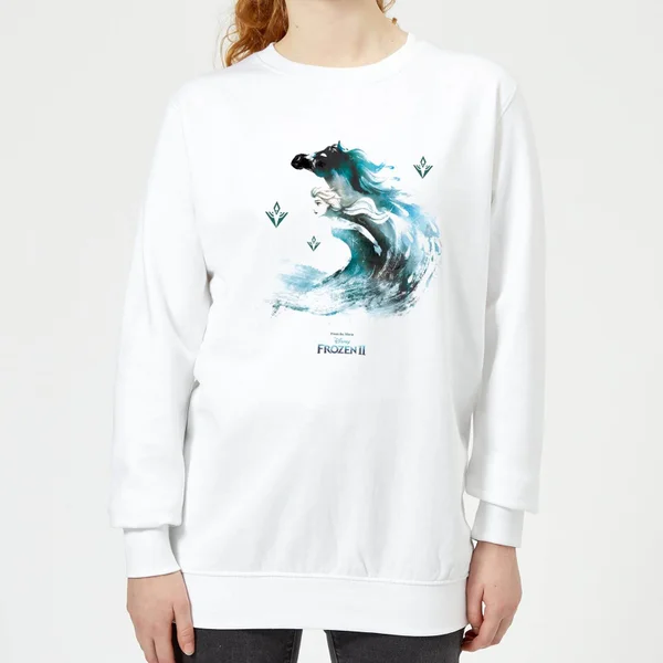 Frozen 2 Nokk Water Silhouet dames trui - Wit