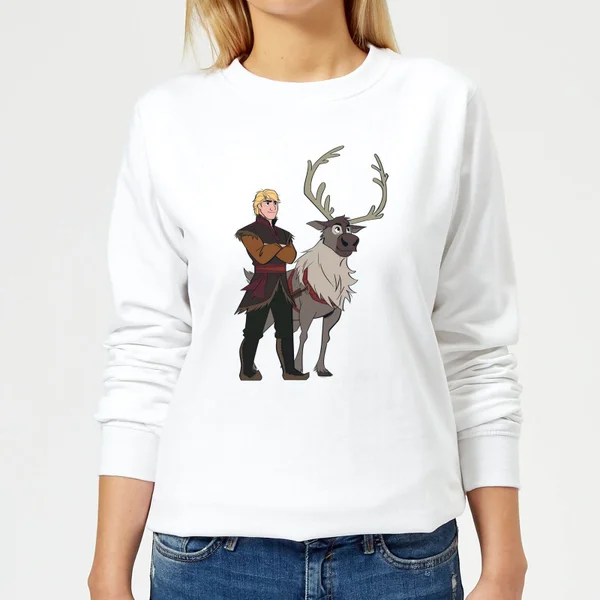 Frozen 2 Sven and Kristoff dames trui - Wit