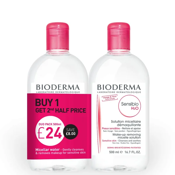 Bioderma Sensibio H2O 500ml Duo Pack