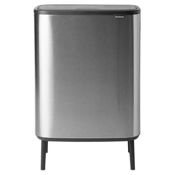 Brabantia Bo Touch Bin Hi - 2 x 30 Litre - Matt Steel