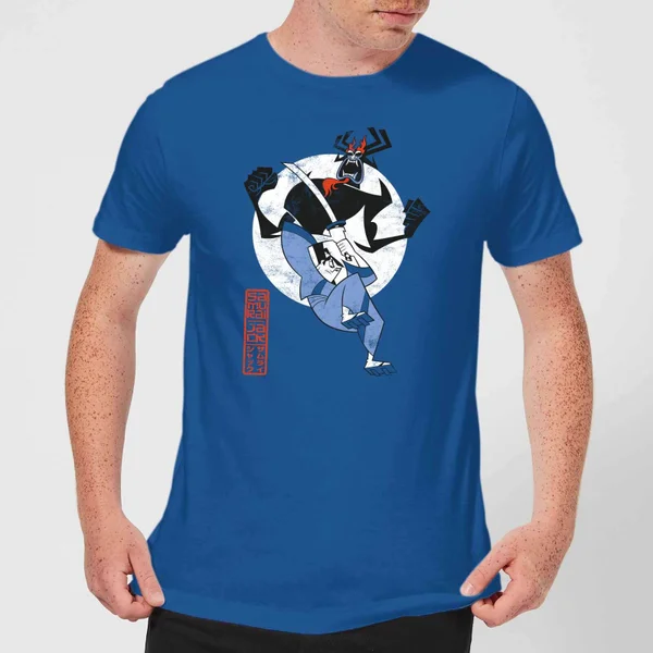 Samurai Jack Eternal Battle Men's T-Shirt - Royal Blue - S