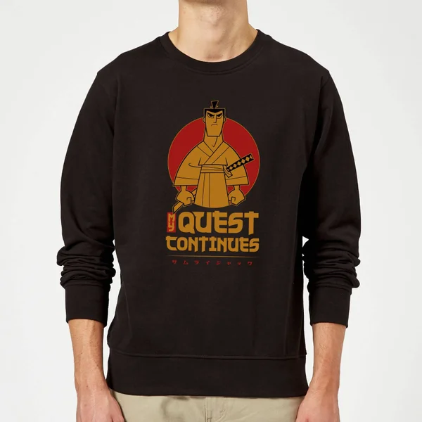 Samurai Jack My Quest Continues Sweatshirt - Black - XL