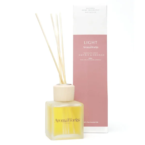 AromaWorks Light Range - Amyris and Orange Reed Diffuser