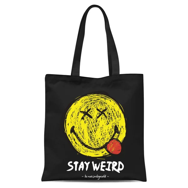 Stay Weird Tote Bag - Black