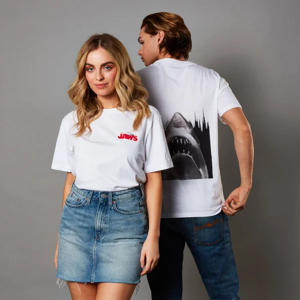 Jaws Unisex T-Shirt - Weiß