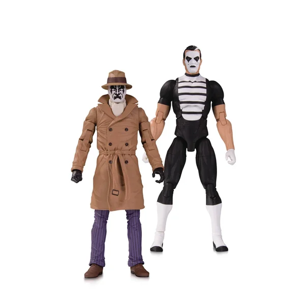 DC Collectibles DC Comics Watchmen Doomsday Clock - Rorschach & Mime Action Figure 2-Pack