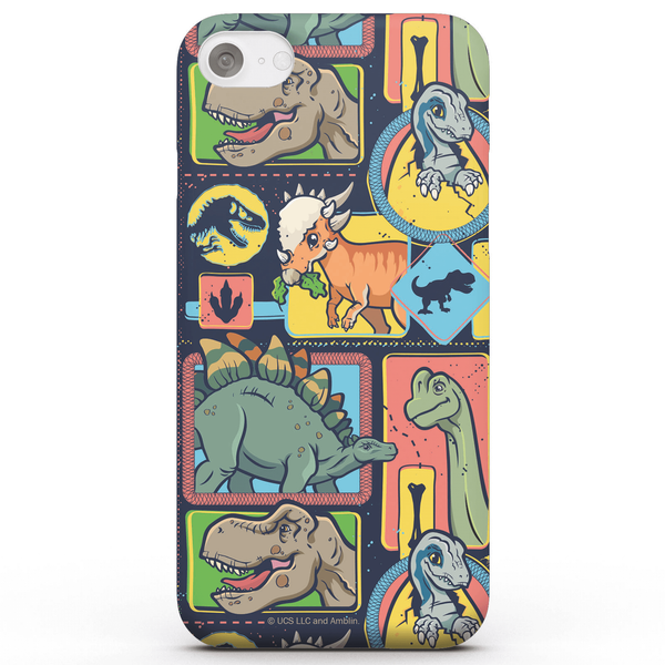 Jurassic Park Cute Dino Pattern Phone Case for iPhone and Android