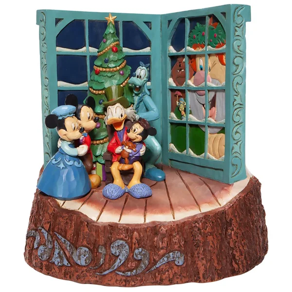 Disney Traditions Carved by Heart Mickey Mouse Christmas Carol Figurine 20cm