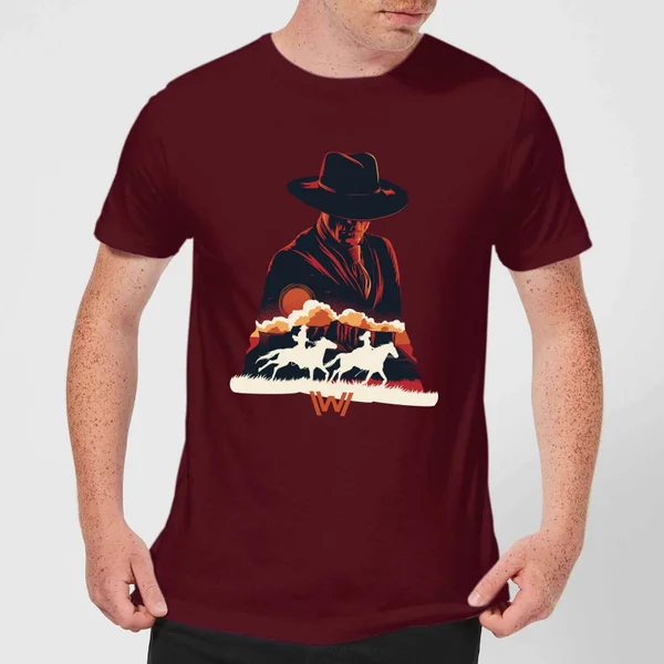 Westworld The Door Men's T-Shirt - Burgundy