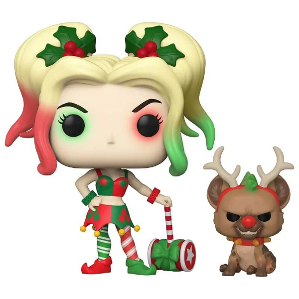 DC Comics Holiday Harley Quinn With Helper Pop! Vinyl Figure