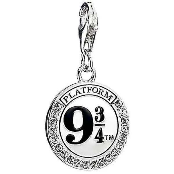 Harry Potter Sterling-Silber Halskette mit Bahnsteig 9 3/4 mit Swarovski-Steinen
