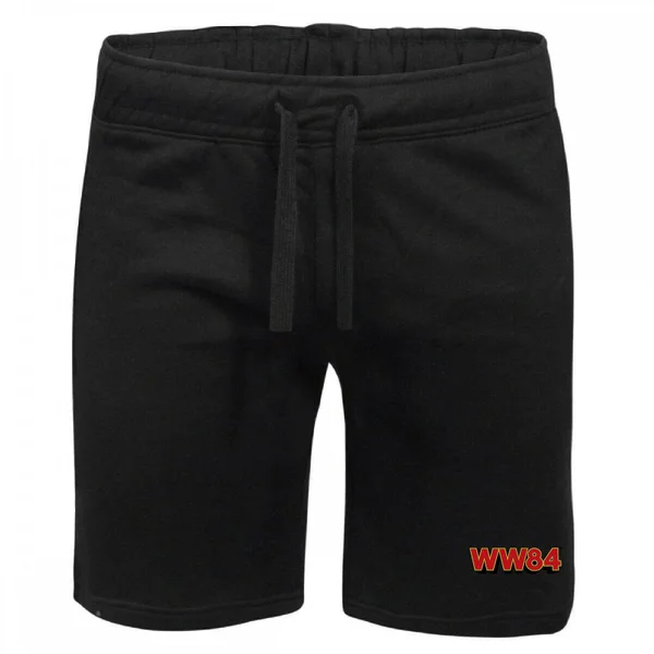 DC Wonder Woman WW84 Embroidered Unisex Jogger Shorts - Black