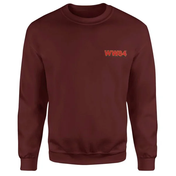 DC Wonder Woman WW84 Embroidered Unisex Sweatshirt - Burgundy