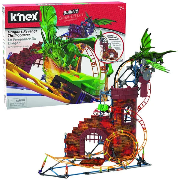 Knex Dragon Revent Thrill Coaster Ride Building Set
