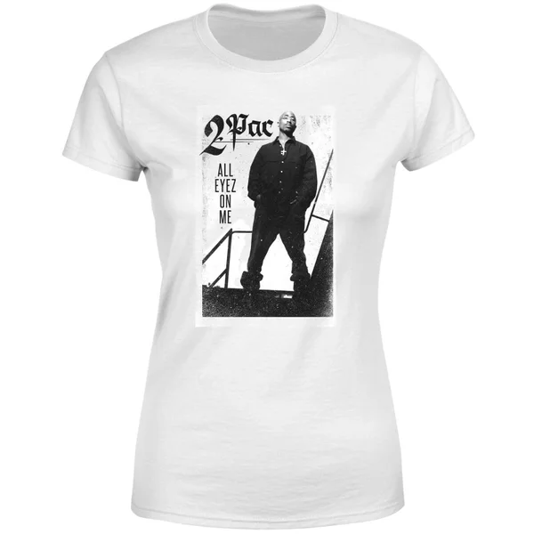 Tupac All Eyez On Me Women's T-Shirt - White