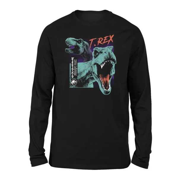 Jurassic Park T-REXES Unisex Long Sleeved T-Shirt - Zwart - L