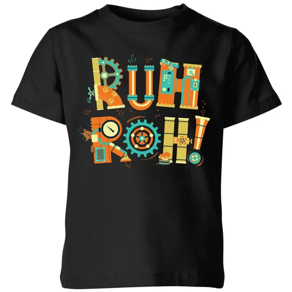 Ruh-Roh! Clockwork Kids' T-Shirt - Black - 98/104 (3-4 jaar)