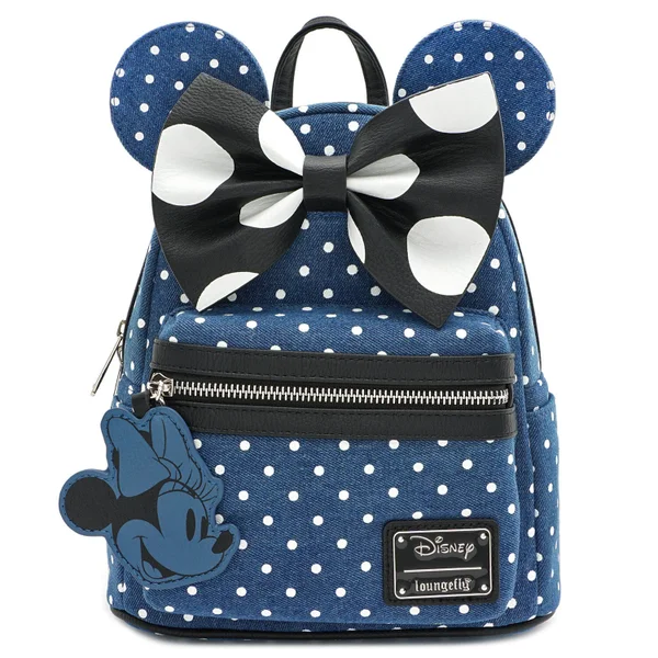 Loungefly Disney Minnie Mouse Denim Mini Backpack