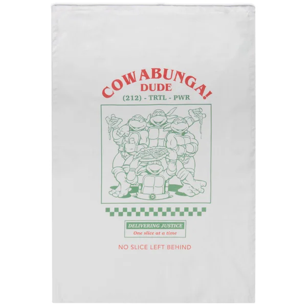 Teenage Mutant Ninja Turtles Cowabunga Cotton Tea Towel - White