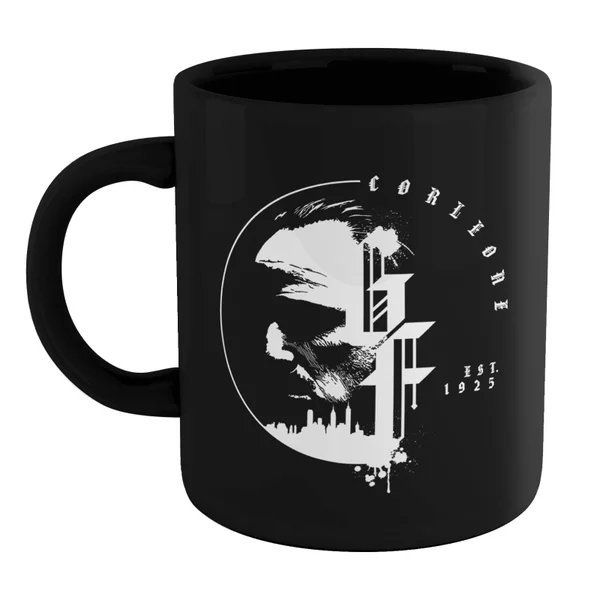 The Godfather Corleone Est 1925 Tasse - Schwarz