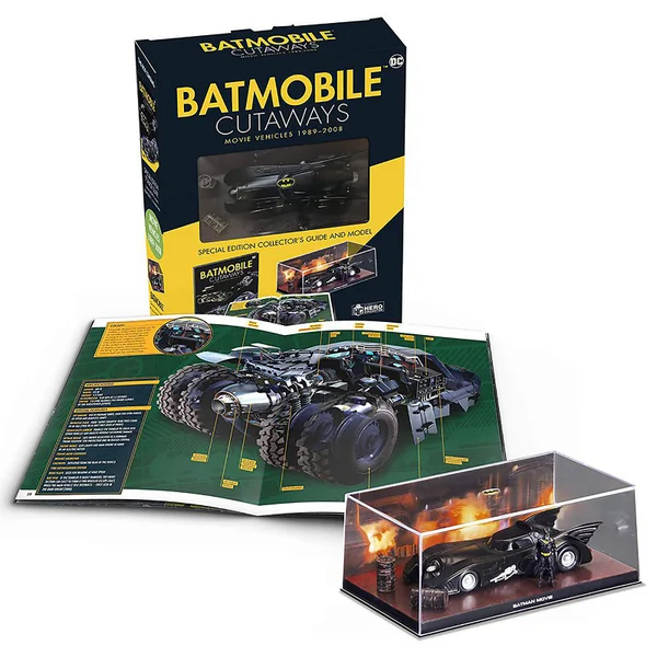 Eaglemoss DC Comics Batmobile Cutaways: Movie Vehicles 1989 Sonderausgabe Taschenbuch plus Sammlerstück