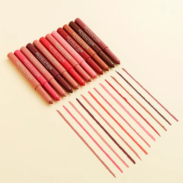 Revolution Velvet Kiss Lip Crayon (Various Shades)
