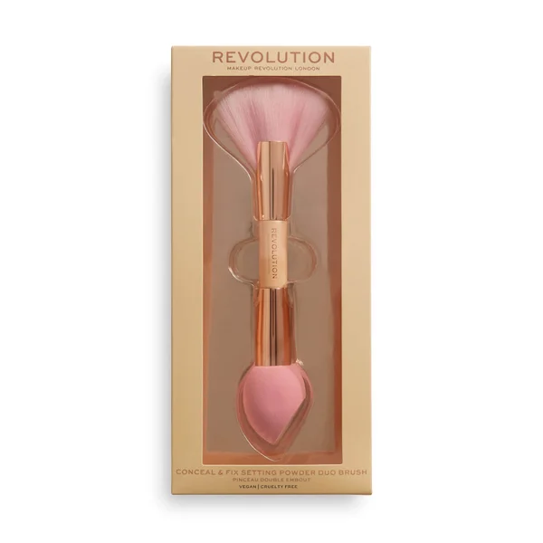 Makeup Revolution Conceal & Fix Setting Powder Duo Brush