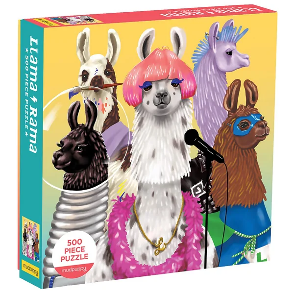 Llama Rama Family Jigsaw Puzzle (500 Pieces)