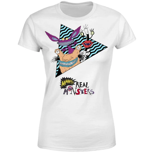 T-shirt Drôles de monstres - Blanc - Femme