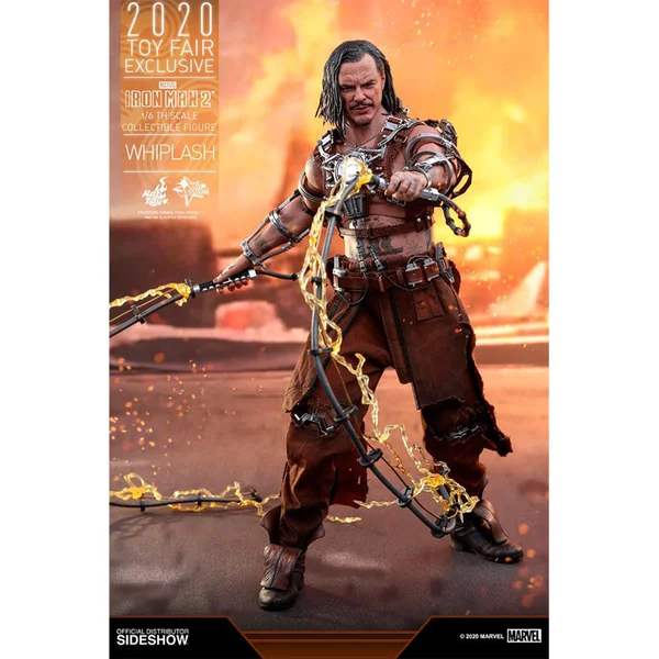 Hot Toys Marvel Iron Man 2 Movie Masterpiece Whiplash Toy Fair Exclusive Figure 30cm