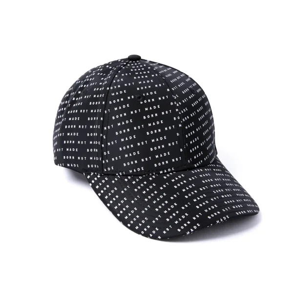 Milliner 6 Panel Nylon Black Repeat Printed