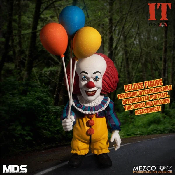 Mezco Stephen Kings IT 1990 MDS Deluxe-Actionfigur Pennywise, 15 cm