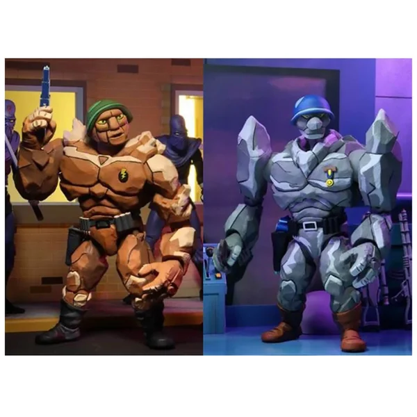 NECA Teenage Mutant Ninja Turtles Cartoon Traag and Granitor 2 Pack Action Figures