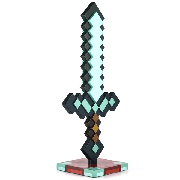 Minecraft 3D Diamant Zwaard Bureaulamp