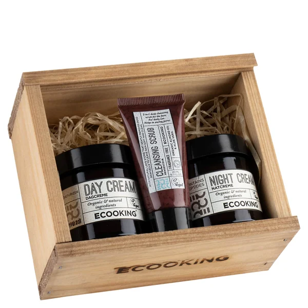 Ecooking Christmas Day and Night Cream and Scrub Set