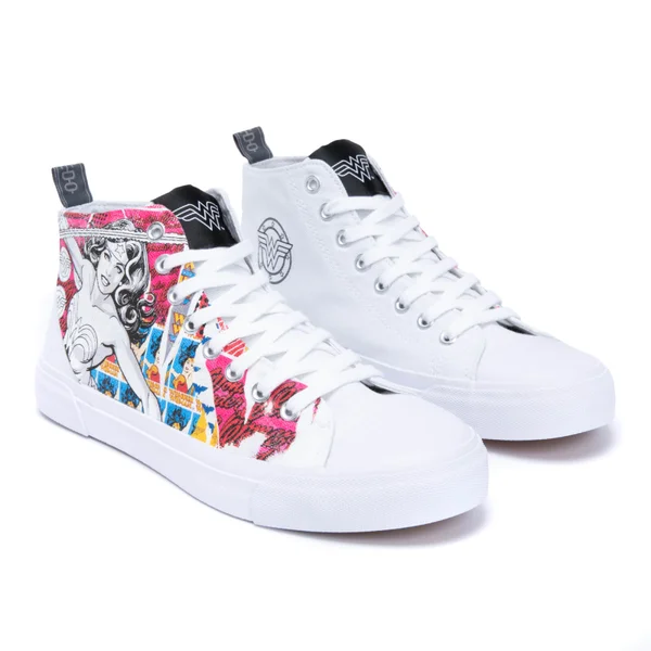 Akedo x Wonder Woman White Signature High Top