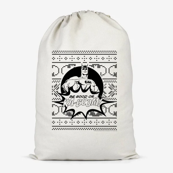 Batman Be Good Or Ka Boom! Cotton Storage Bag