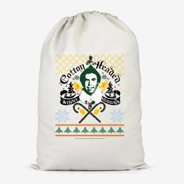 Elf Ninny Muggins Cotton Storage Bag
