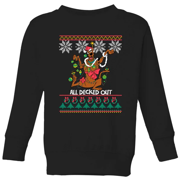 Scooby Doo All Decked Out Kids' Sweatshirt - Black