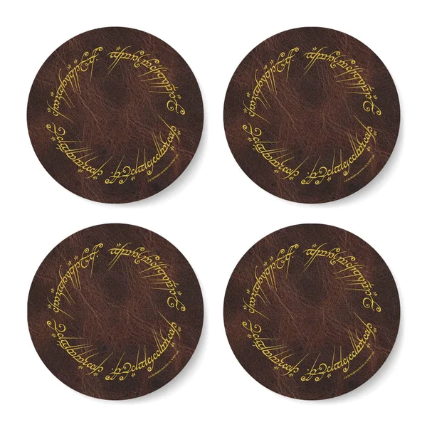 Lord Of The Rings Elvish Script Coaster Set