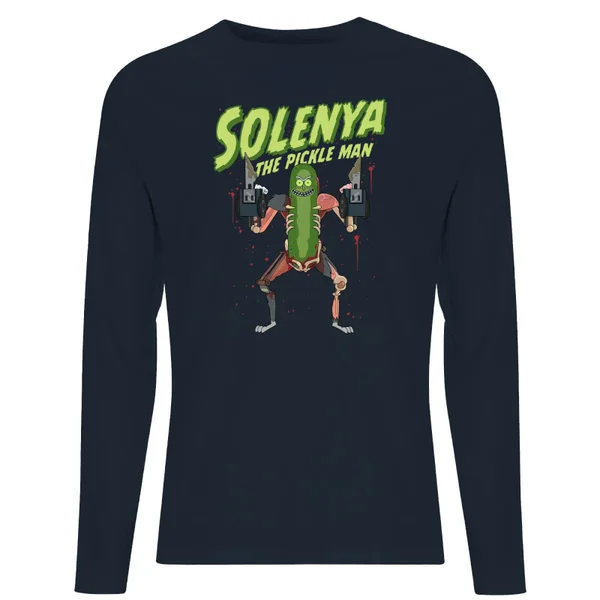 Rick and Morty Solenya Unisex Long Sleeve T-Shirt - Navy