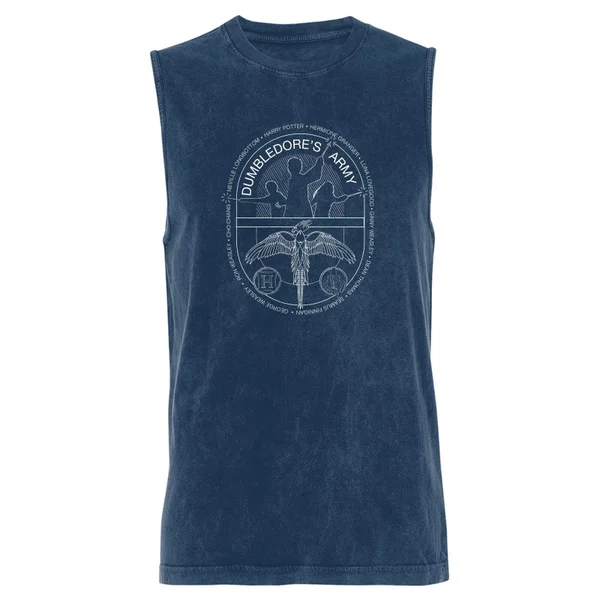 Harry Potter Dumbledores Army - Navy Acid Wash Men's Vest