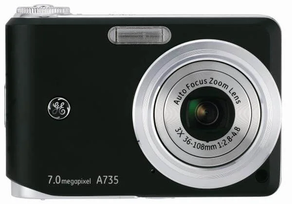 GE A735 7.0 Megapixel Black Digital Camera 