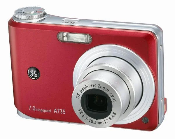 GE A735 Red Digital 7.0 Megapixels Camera 