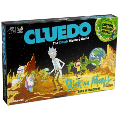 Cluedo Mystery Board Game - Rick and Morty Edition
