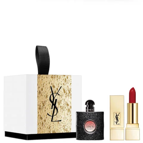 Yves Saint Laurent Μαύρο όπιο και σετ χειλιών για τα χείλη