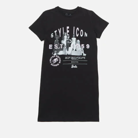 Barbie Style Icon Women's T-Shirt Dress - Black