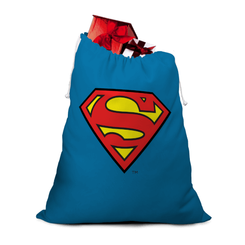 Superman Logo Christmas Santa Sack